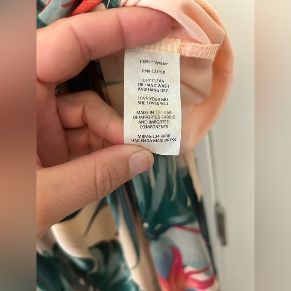 Show Me Your MuMu Hacienda Off the Shoulder Tropical Dress, Size Large - Picture 6 of 7